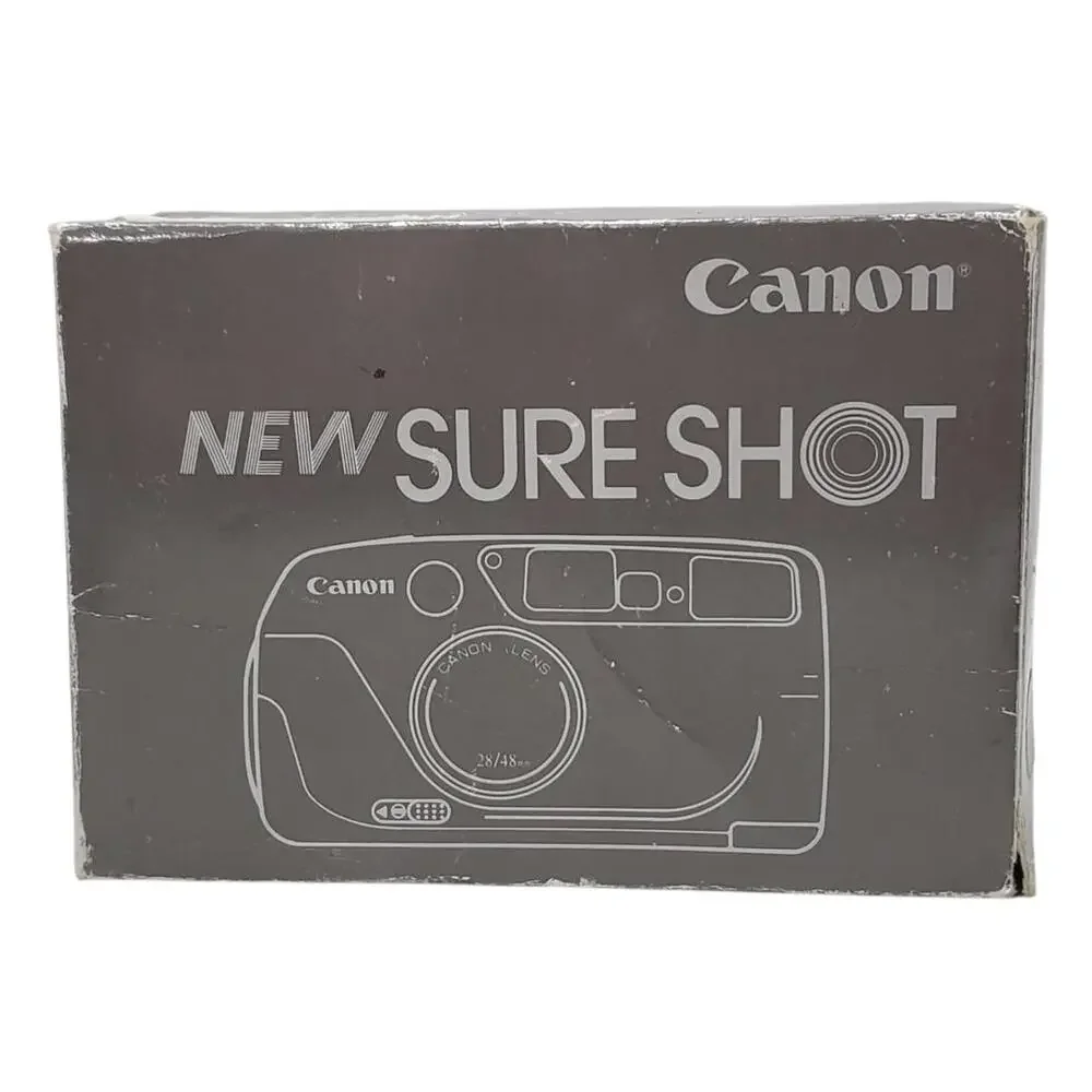 Canon Sure Shot Prima Twin 28/48mm Point & Shoot Film Camera CIB READ DESCRIPTIO
